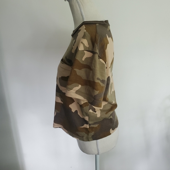 Madewell Cottontail Camo Cropped Tee - Picture 4 of 9